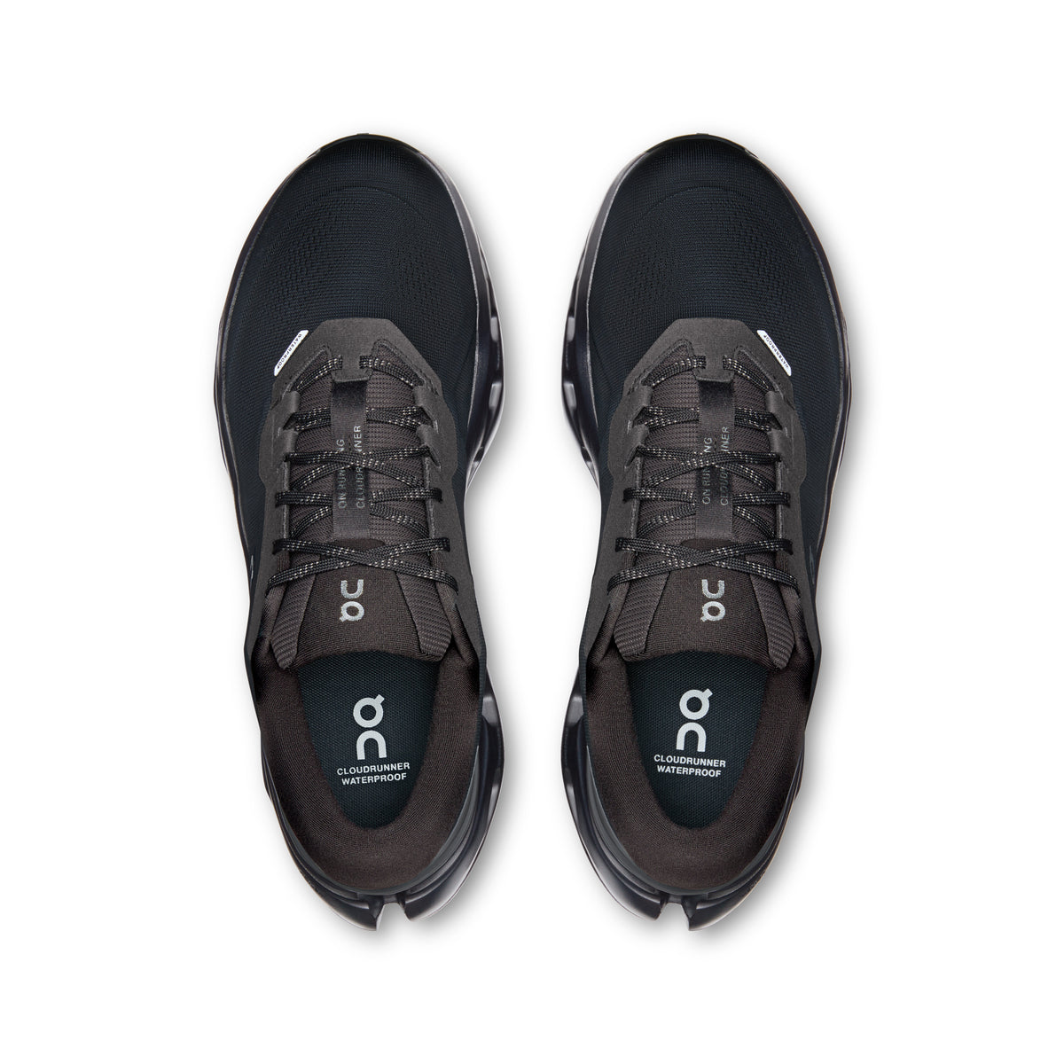 On Cloudrunner 3 Waterproof - Men's in Black / Black - view 2