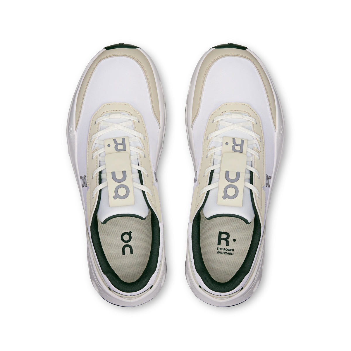 On THE ROGER Wildcard - Women's in Ivory / Evergreen - view 2