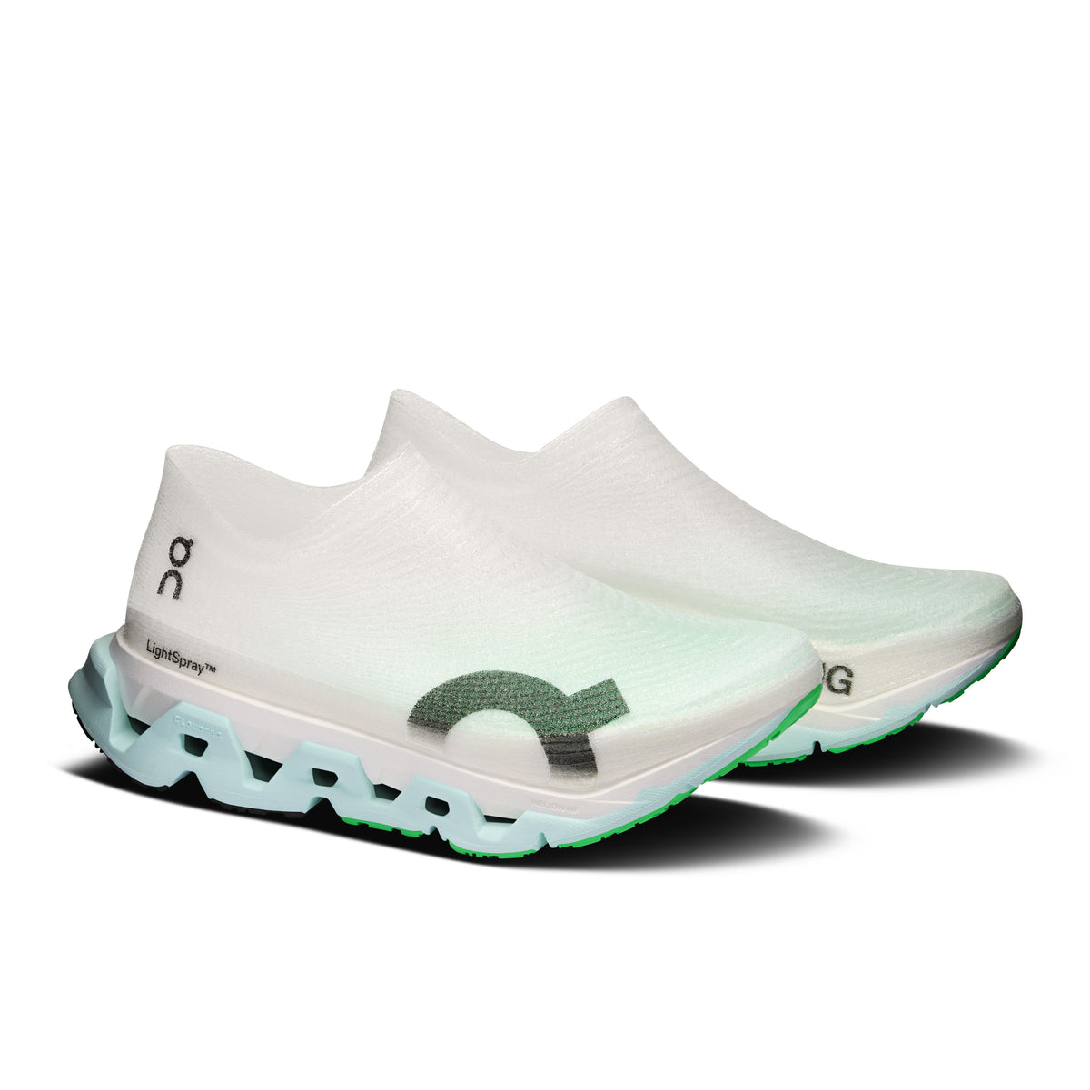 On LightSpray Cloudmonster 3 Hyper - Unisex in Flurry / Verdite - view 6