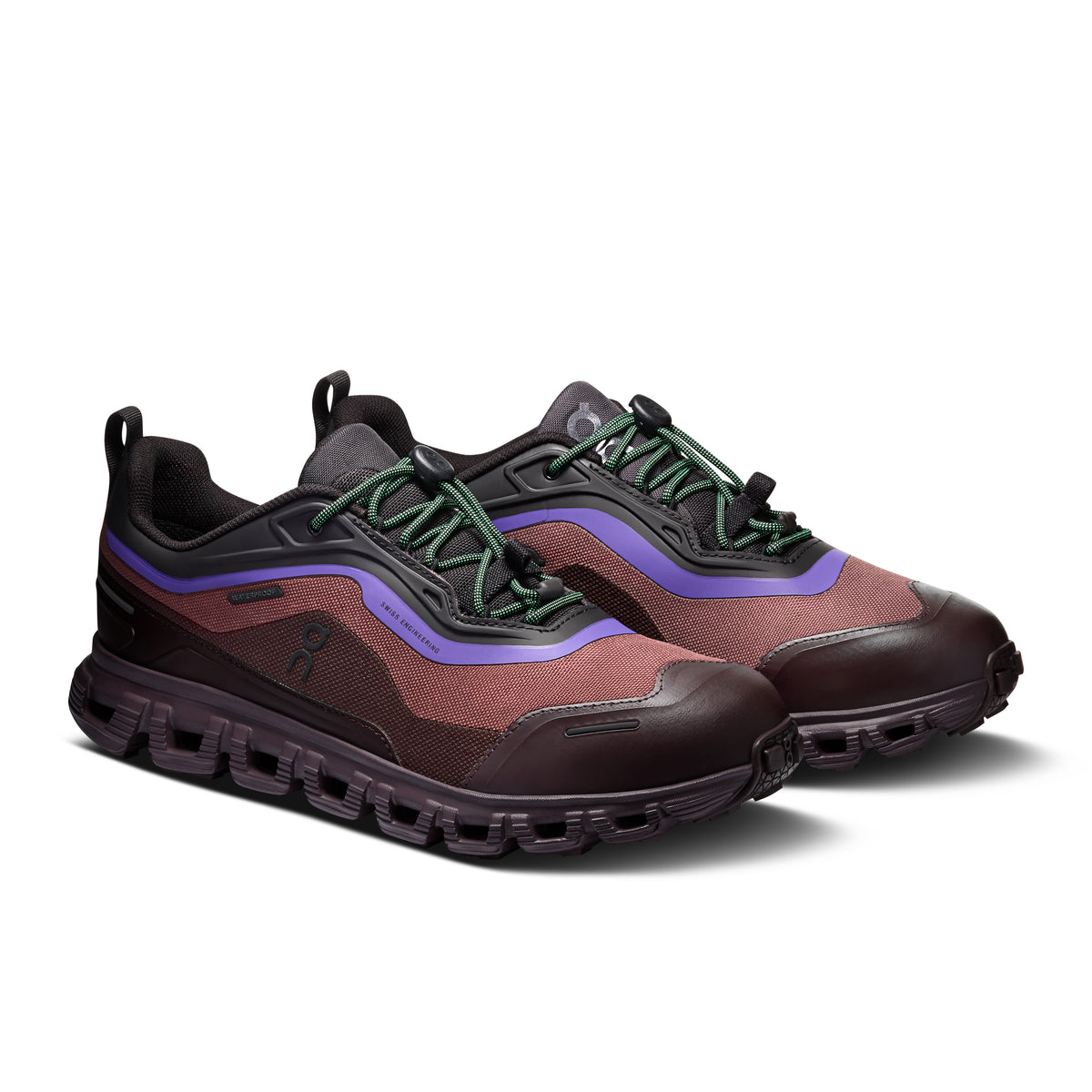 On Cloud 6 Geo Waterproof - Women's in Black / Tyrian - view 6