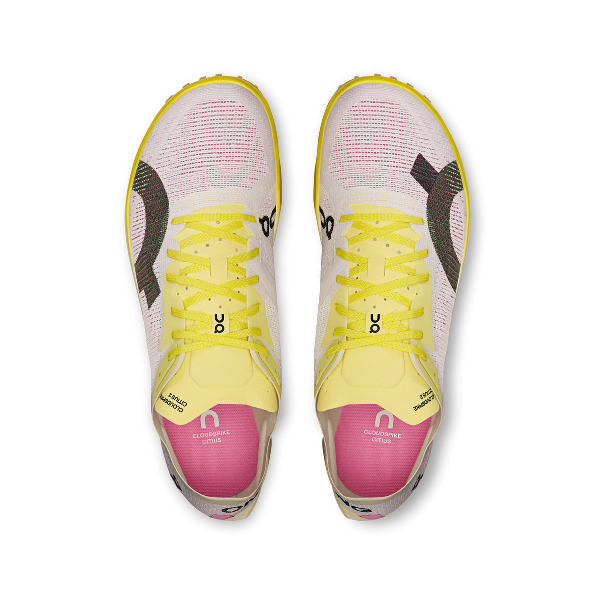 On Cloudspike Citius 2 - Men's in White / Raspberry - view 2