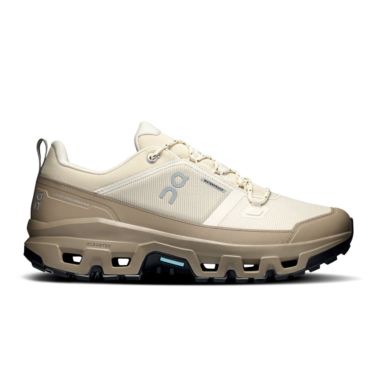 On Cloudrock Low Waterproof - Men's in Grain / Soba - primary view