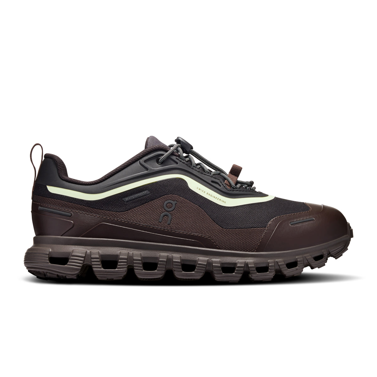 On Cloud 6 Geo Waterproof - Women's in Black / Lima - primary view