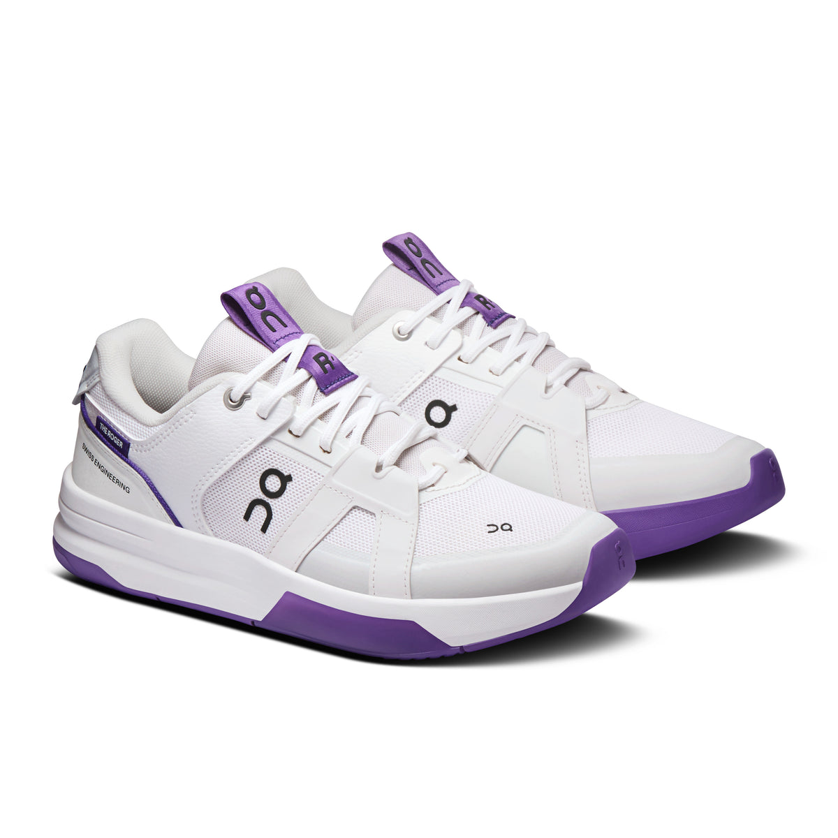 On THE ROGER Clubhouse Pro 2 - Women's in White / Amethyst - view 6