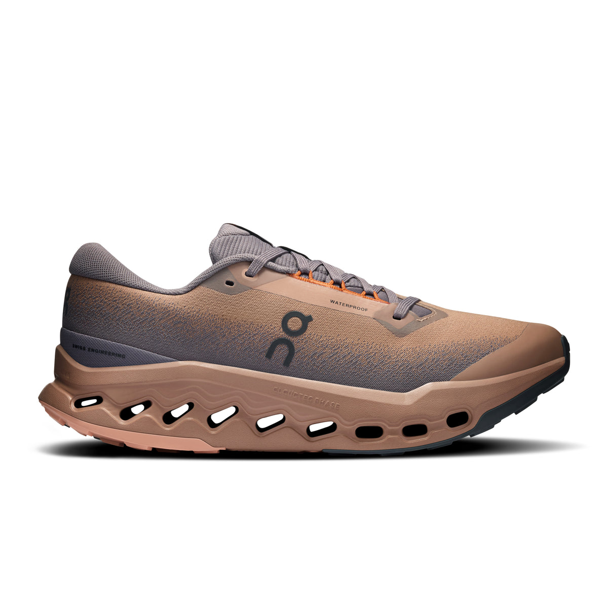On Cloudsurfer Trail 2 Waterproof - Men's in Portobello / Pebble - primary view