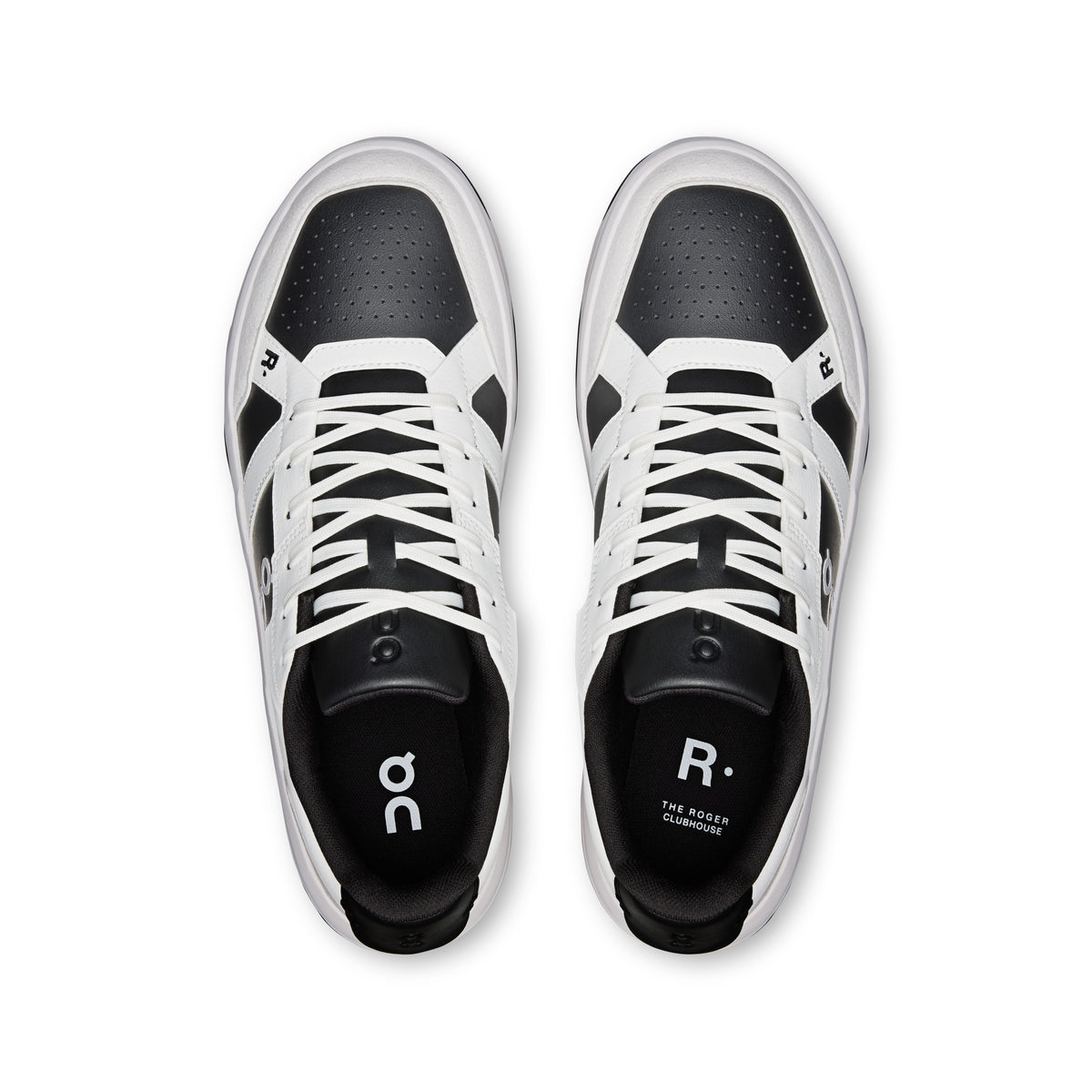 On THE ROGER Clubhouse - Men's in White / Onyx - view 2