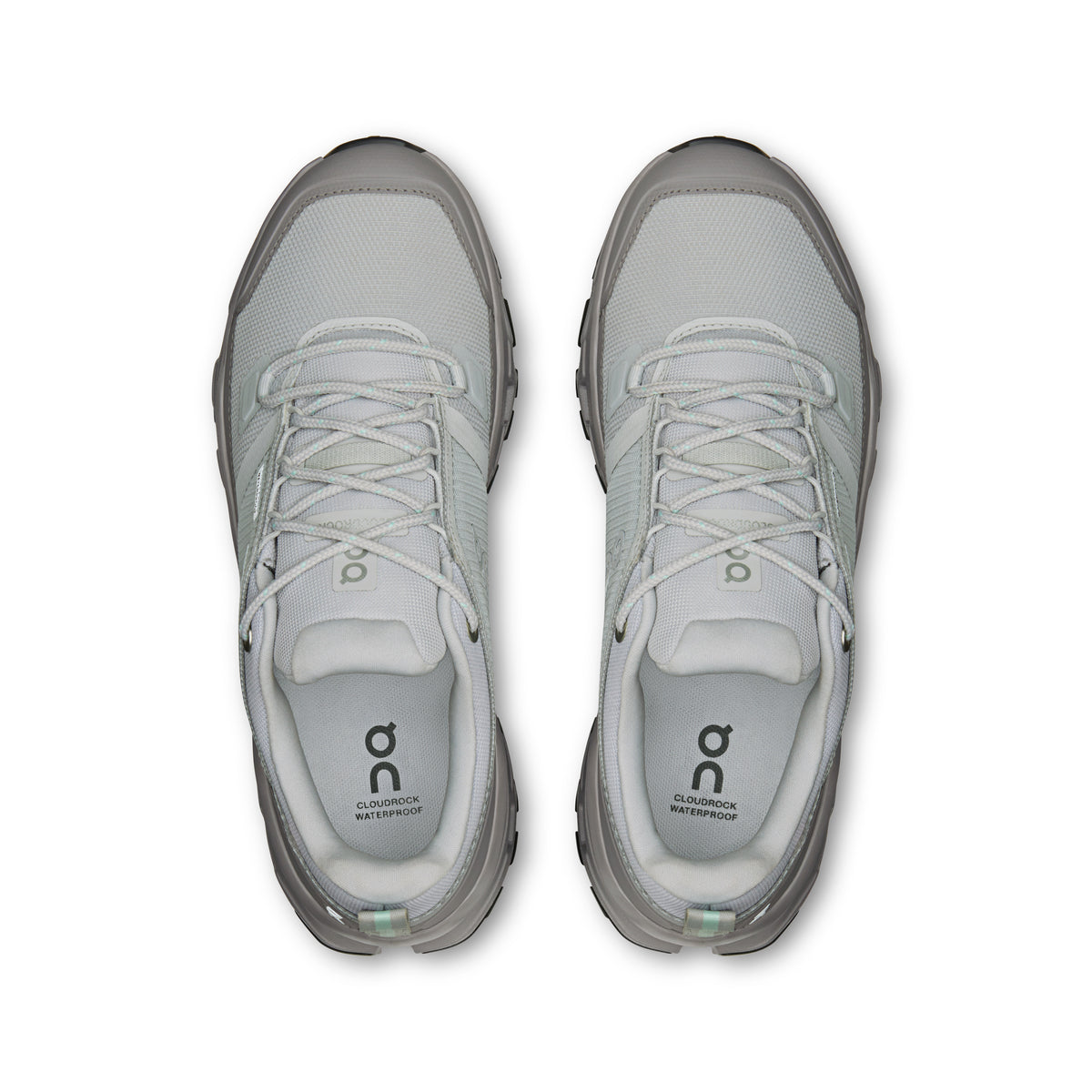 On Cloudrock Low Waterproof - Women's in Glacier / Ore - view 2