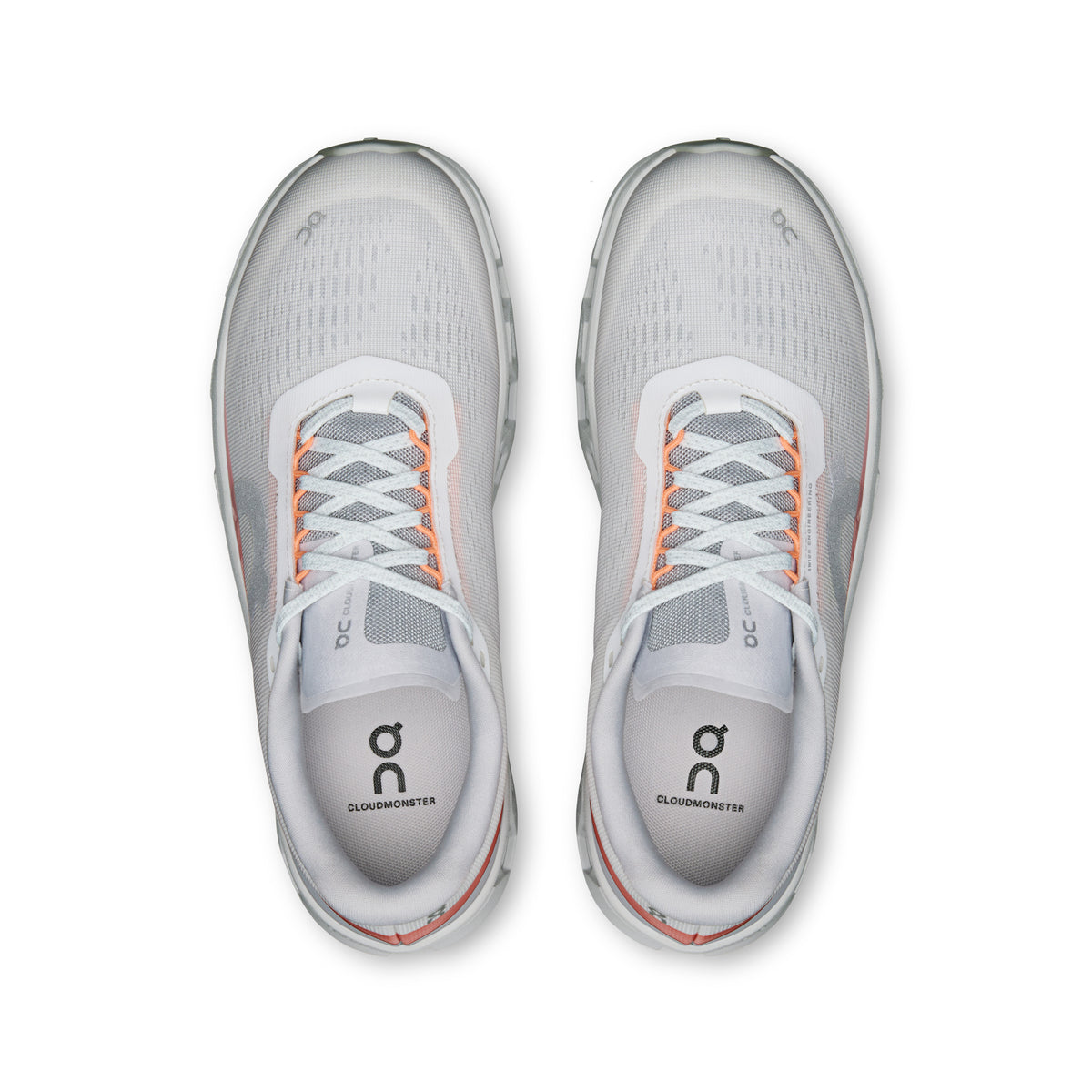 On Cloudmonster 1 - Women's - Limited Edition Ash / Sunstone in White / Glacier - view 2