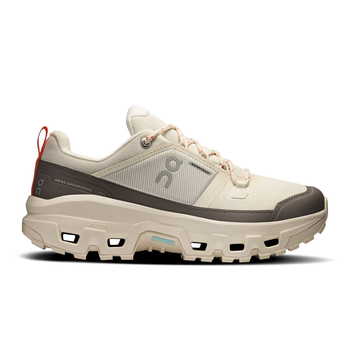 On Cloudrock Low Waterproof - Women's in Ivory / Ivory - primary view