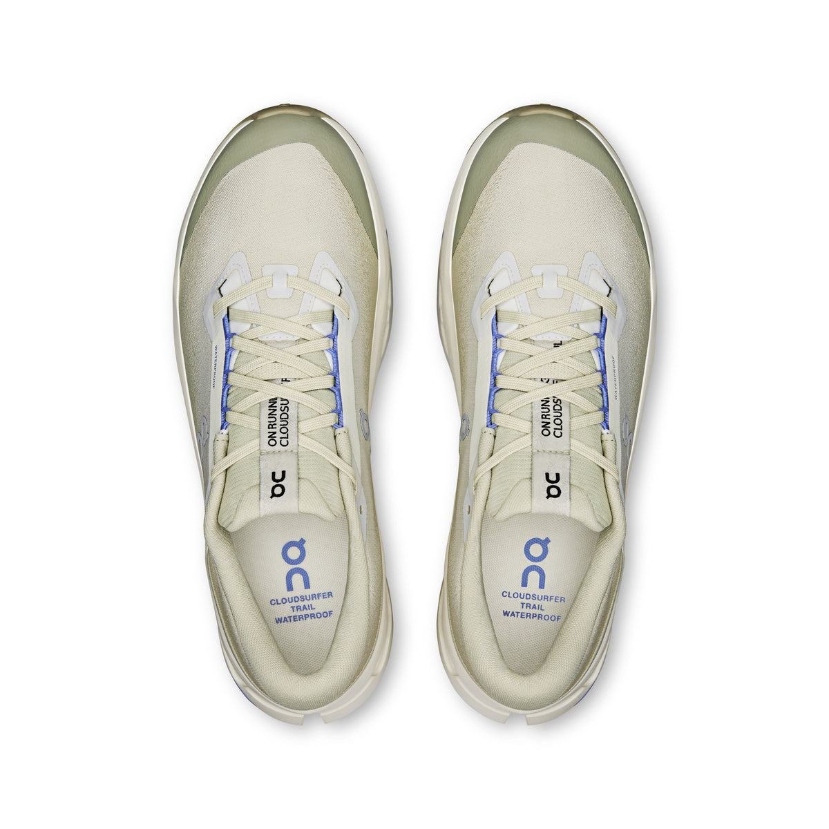 On Cloudsurfer Trail 2 Waterproof - Men's in Ghost / Chalk - view 2