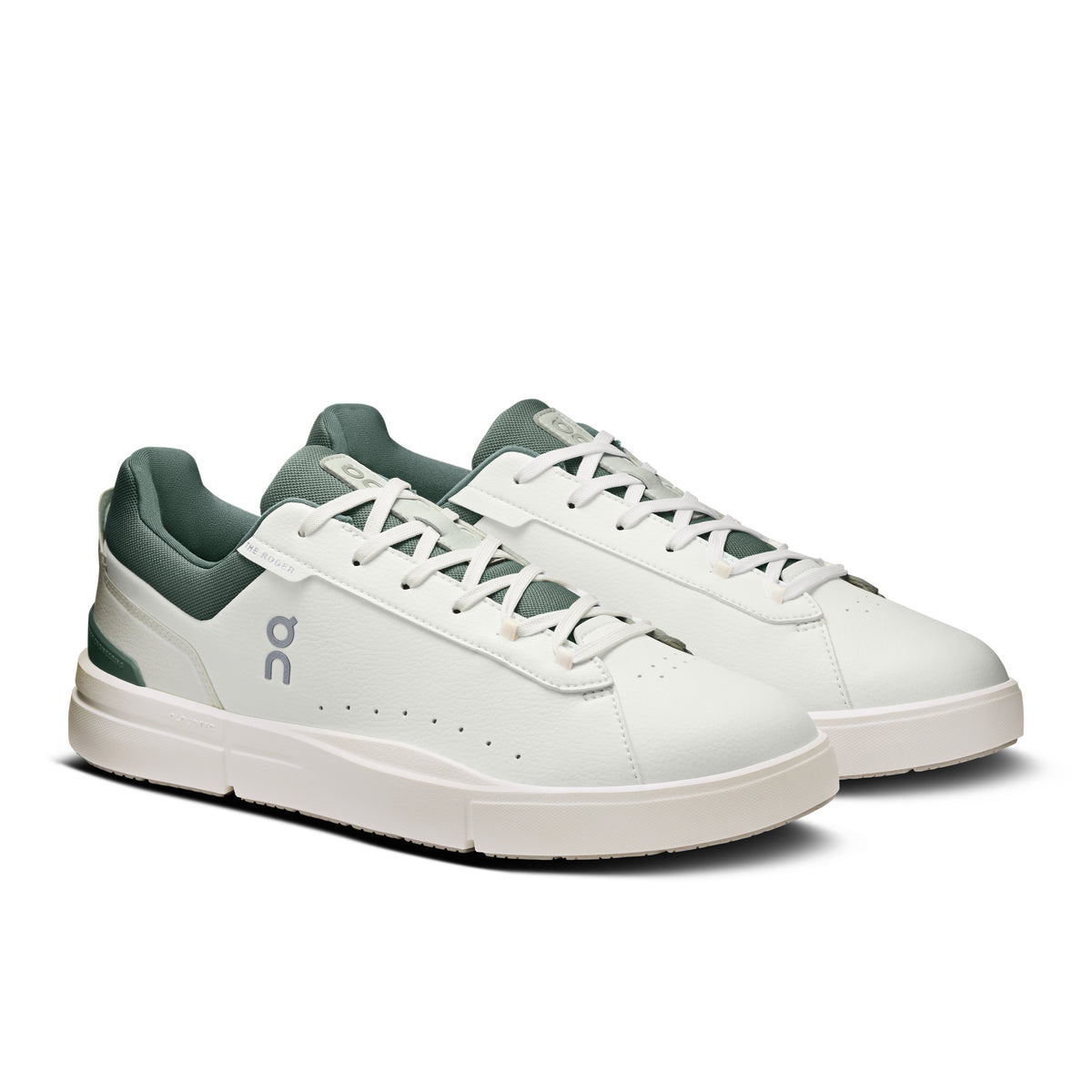 On THE ROGER Advantage - Men's in White / Olive - view 6