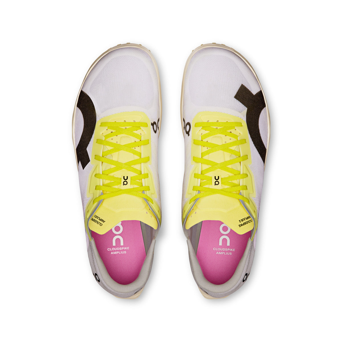 On Cloudspike Amplius 2 - Men's in White / Raspberry - view 2