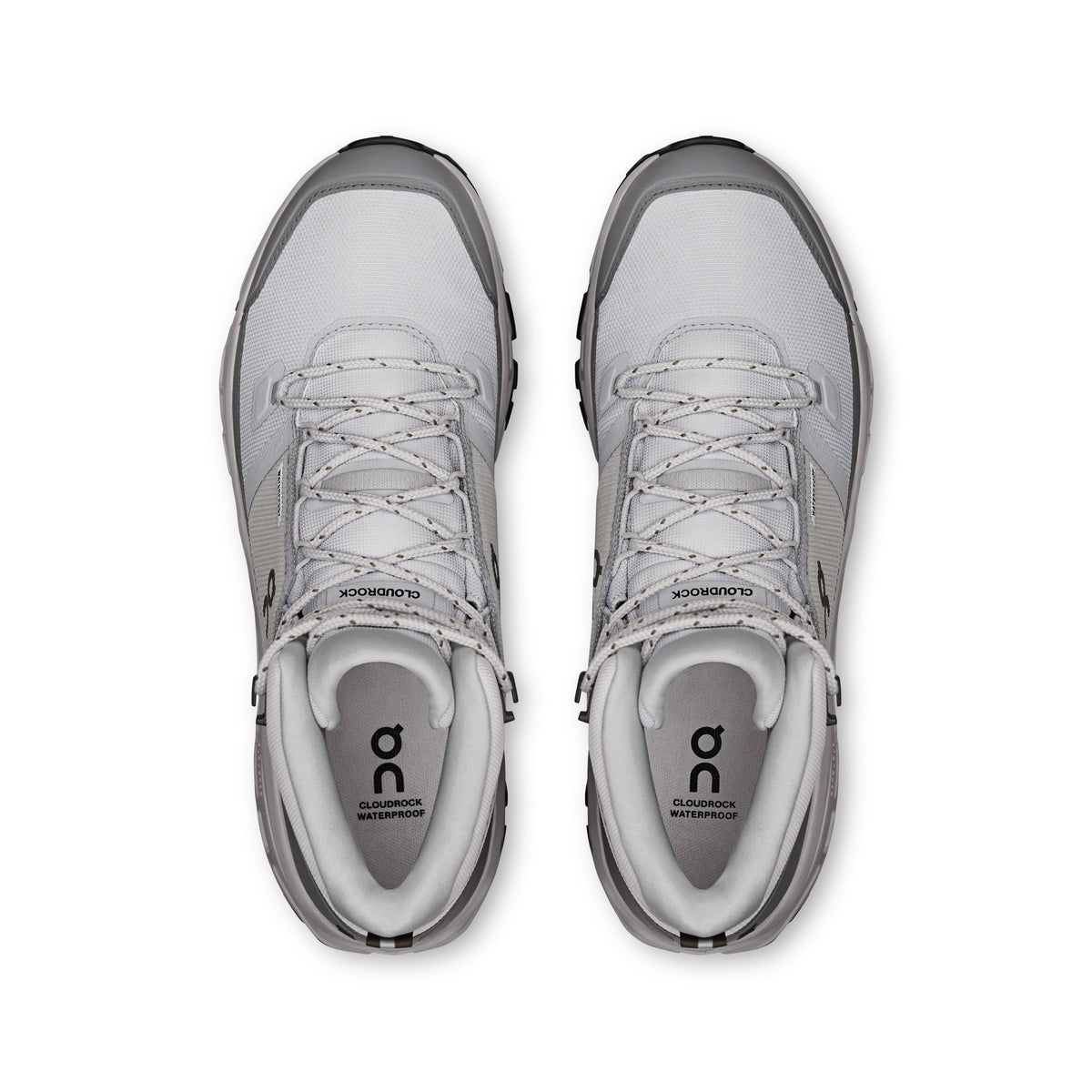 On Cloudrock Mid Waterproof - Men's in Glacier / Alloy - view 2