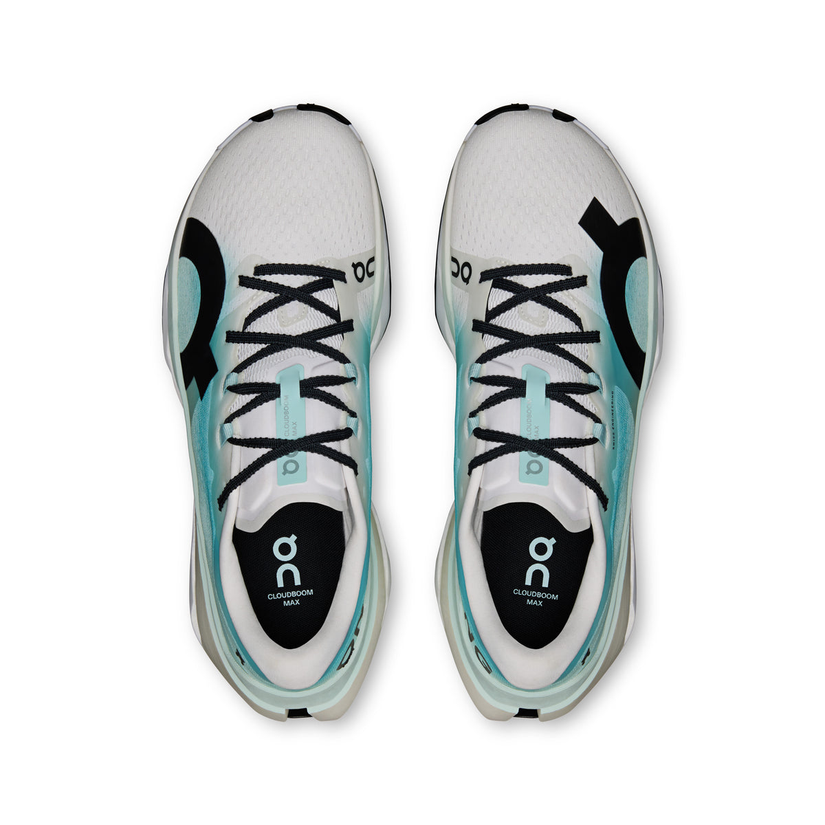 On Cloudboom Max - Men's in White / Flurry - view 2