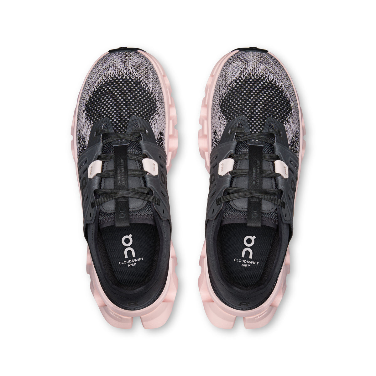On Cloudswift Amp - Women's in Black / Salt - view 2