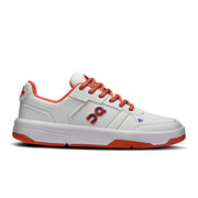 On THE ROGER Clubhouse Varsity - Women's in White / Flame - primary view