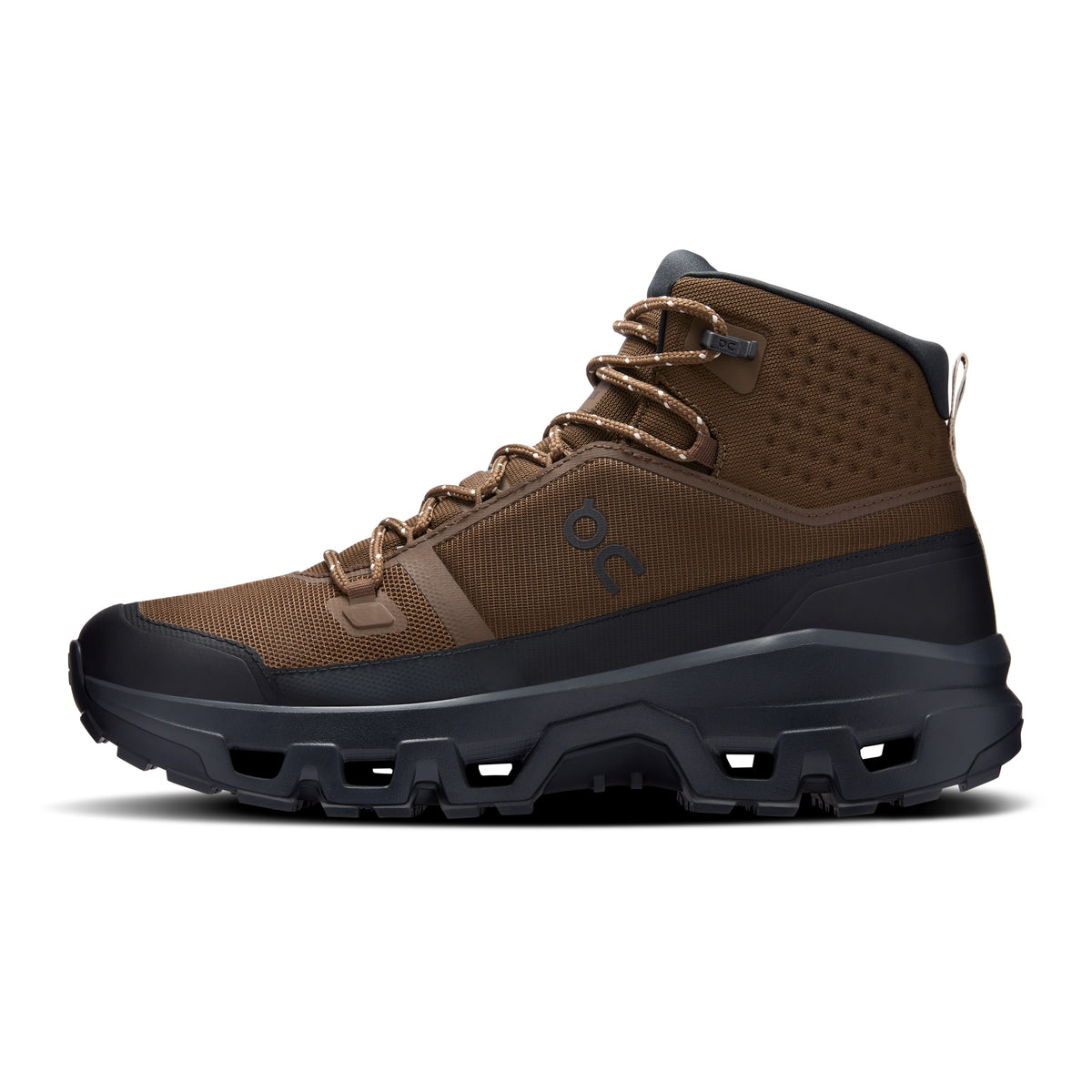 On Cloudrock Mid Waterproof - Men's in Earth / Black - view 4