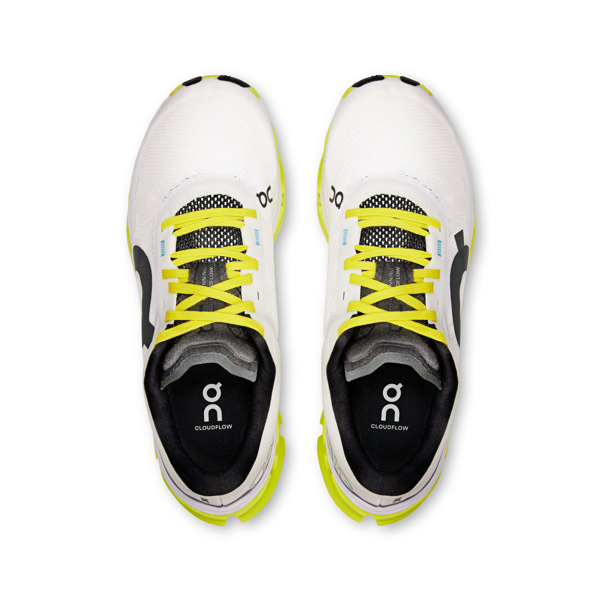 On Cloudflow 5 - Women's in White / Lime - view 2
