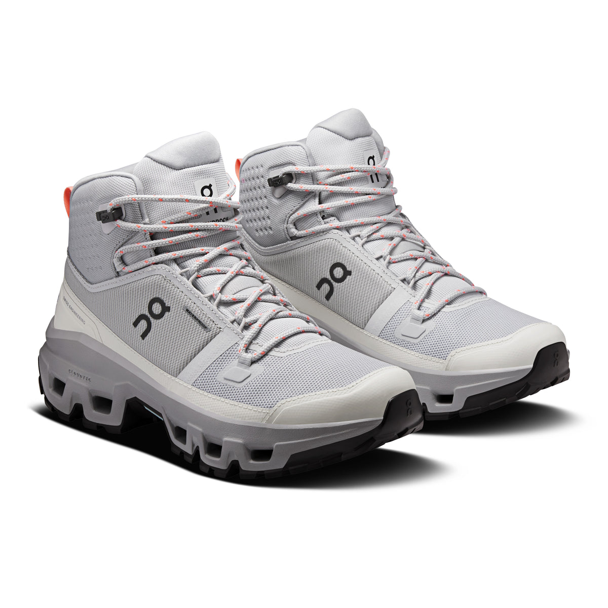 On Cloudrock Mid Waterproof - Women's in Glacier / Alloy - view 6