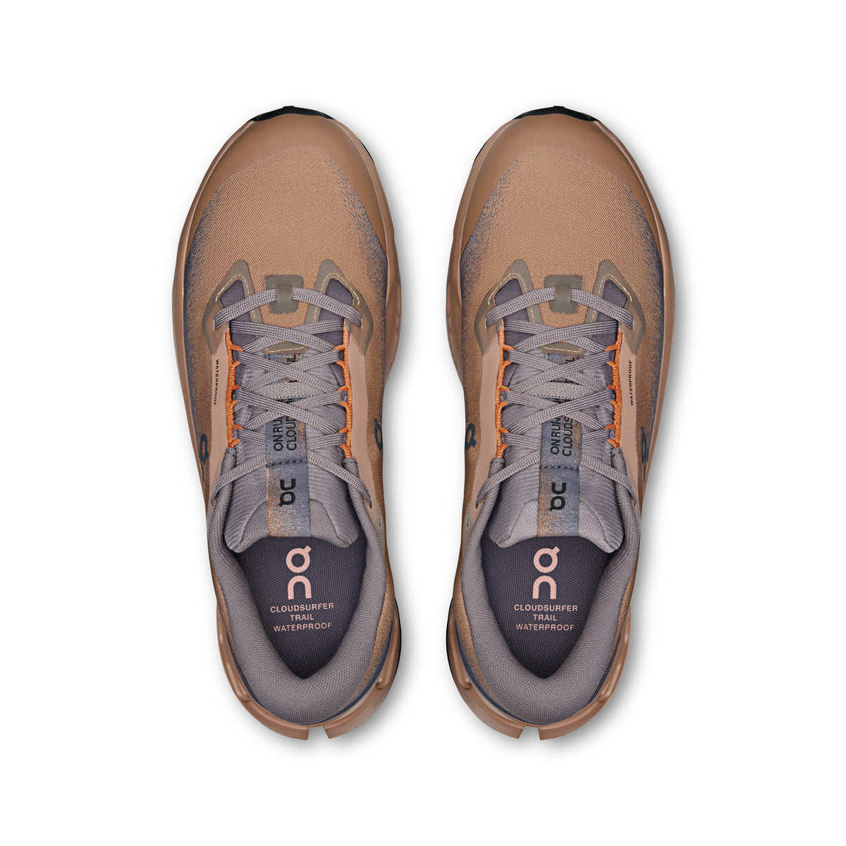 On Cloudsurfer Trail 2 Waterproof - Men's in Portobello / Pebble - view 2