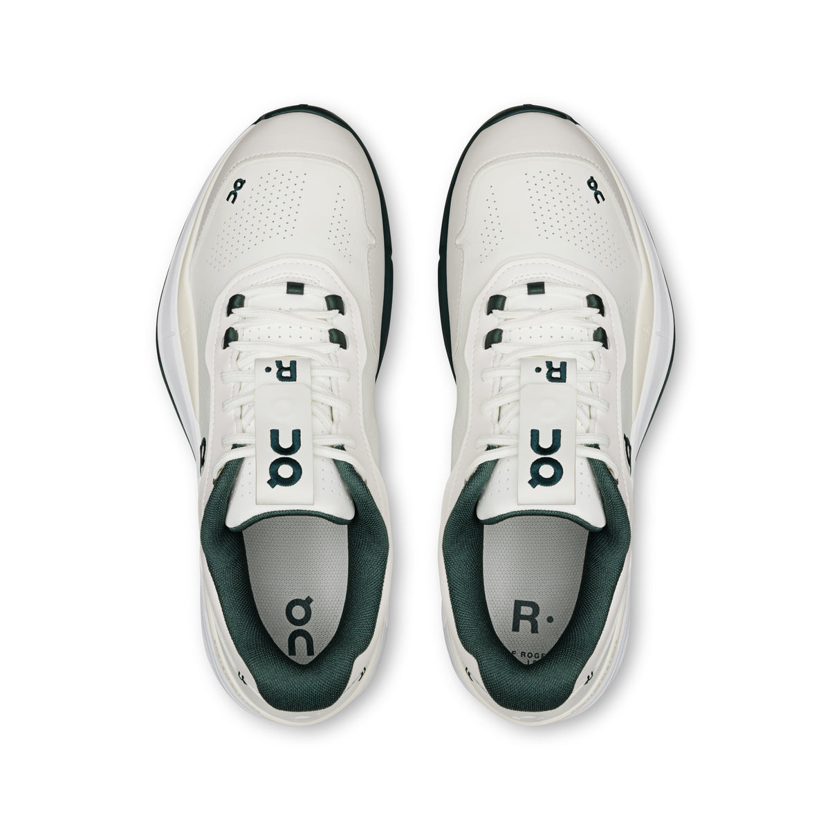 On THE ROGER Pro LDN - Men's in White / Evergreen - view 2
