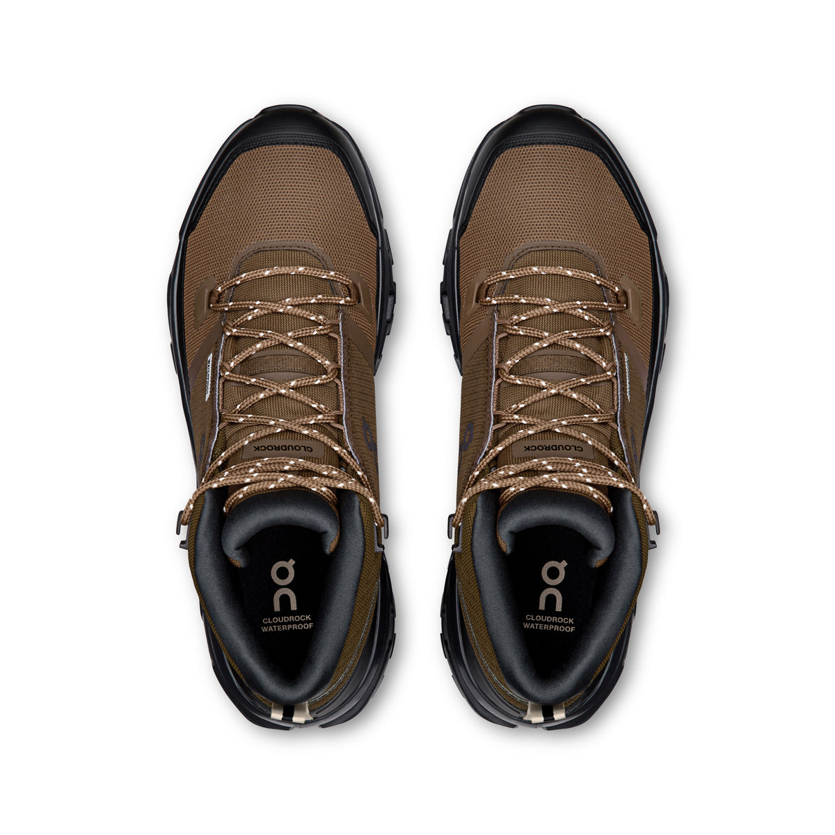 On Cloudrock Mid Waterproof - Men's in Earth / Black - view 2