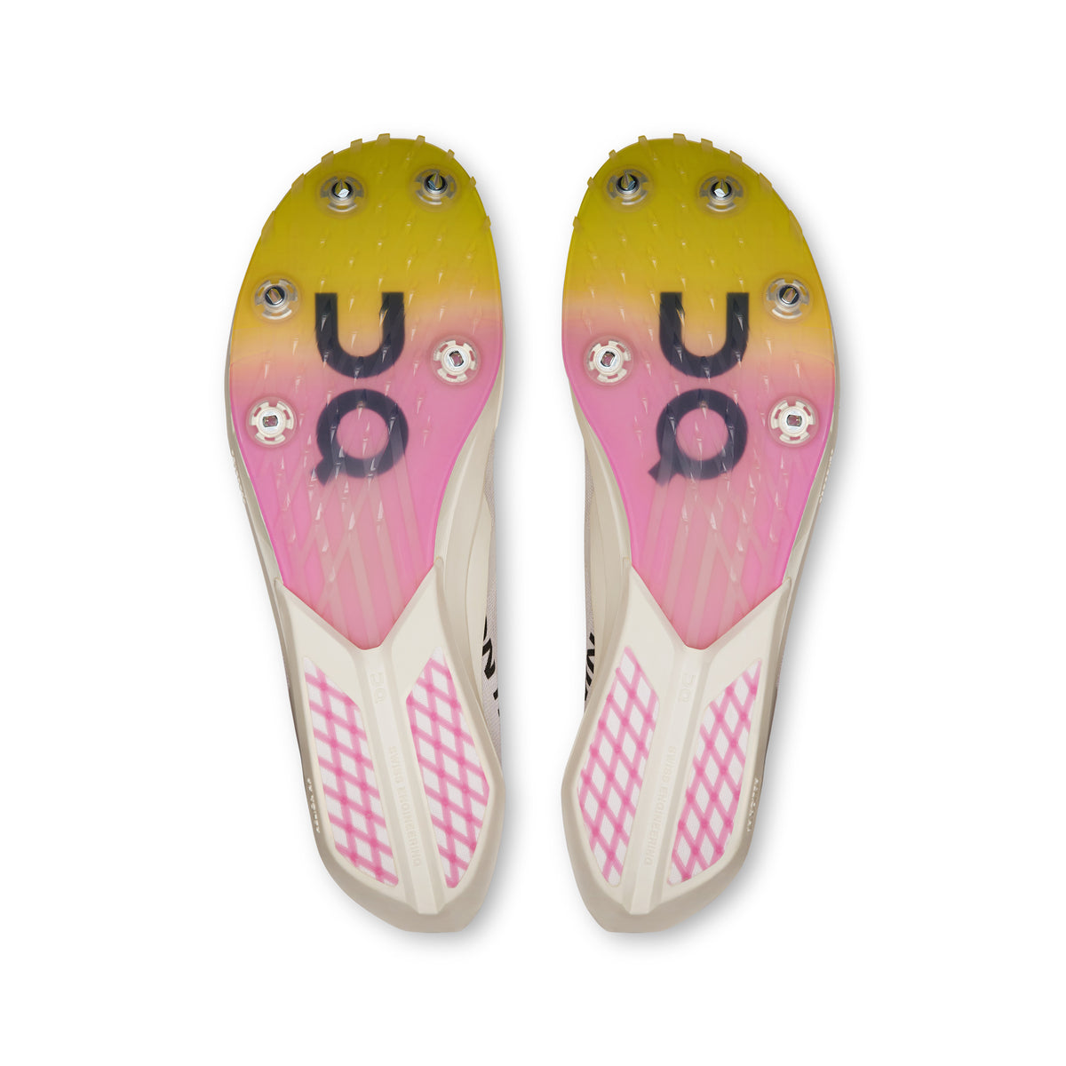 On Cloudspike Amplius 2 - Men's in White / Raspberry - view 3