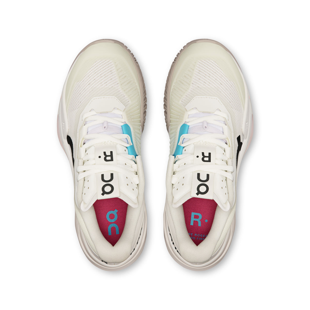 On THE ROGER Pro Fire - Women's in White / Pink - view 2