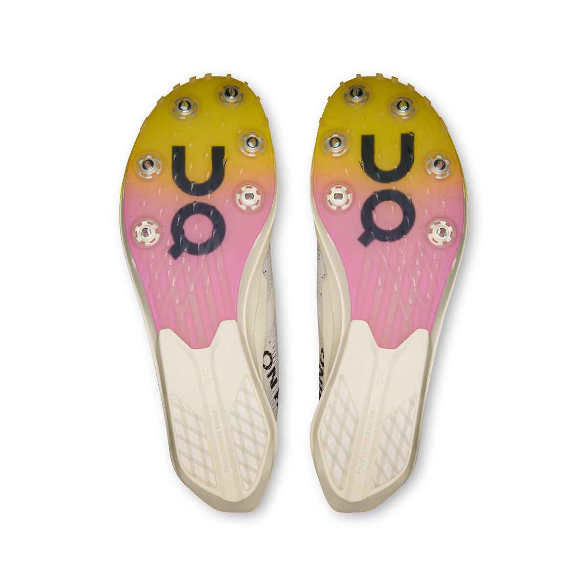 On Cloudspike Citius 2 - Women's in White / Raspberry - view 3