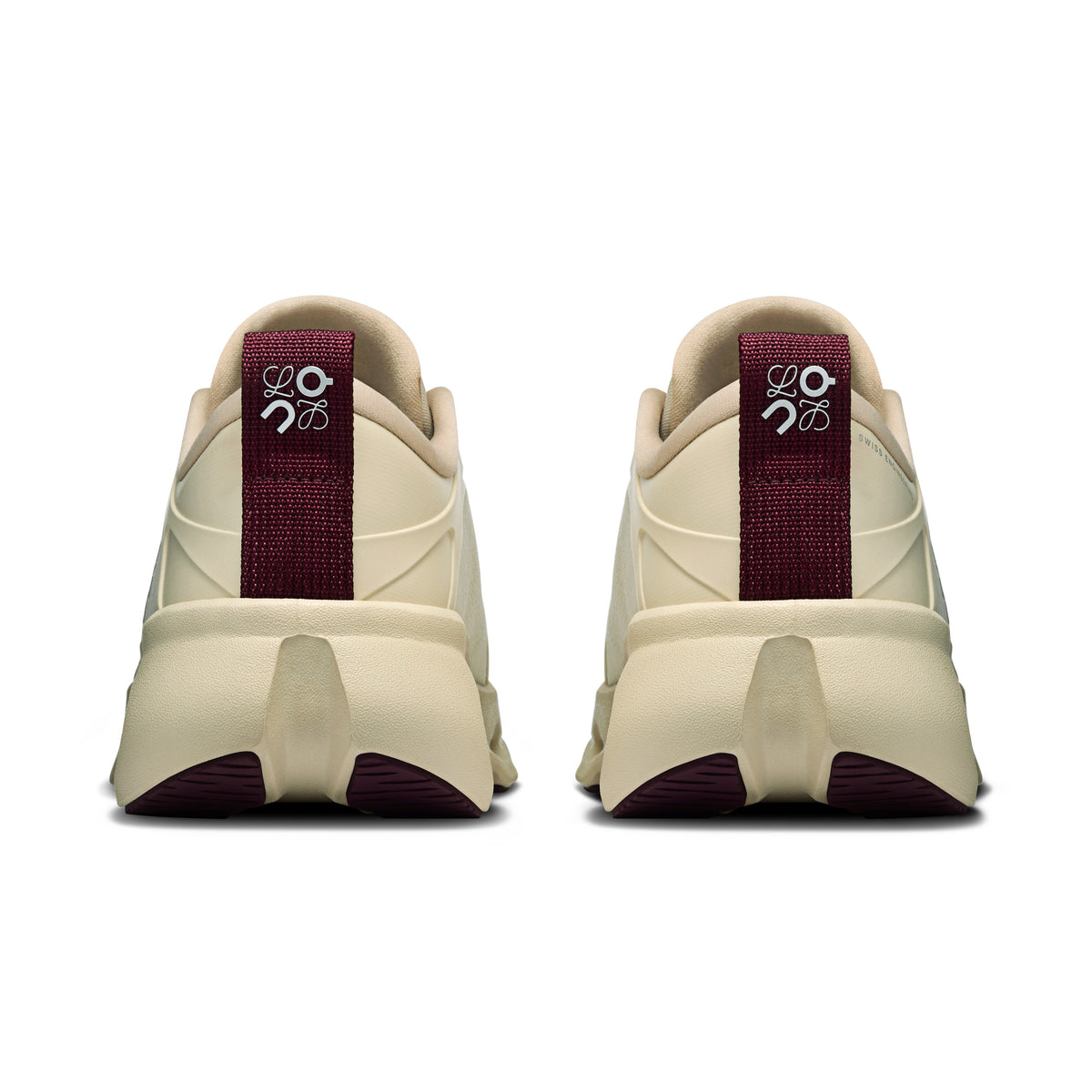 On Cloudsolo LOEWE - Women's in Sand / Burgundy - view 5