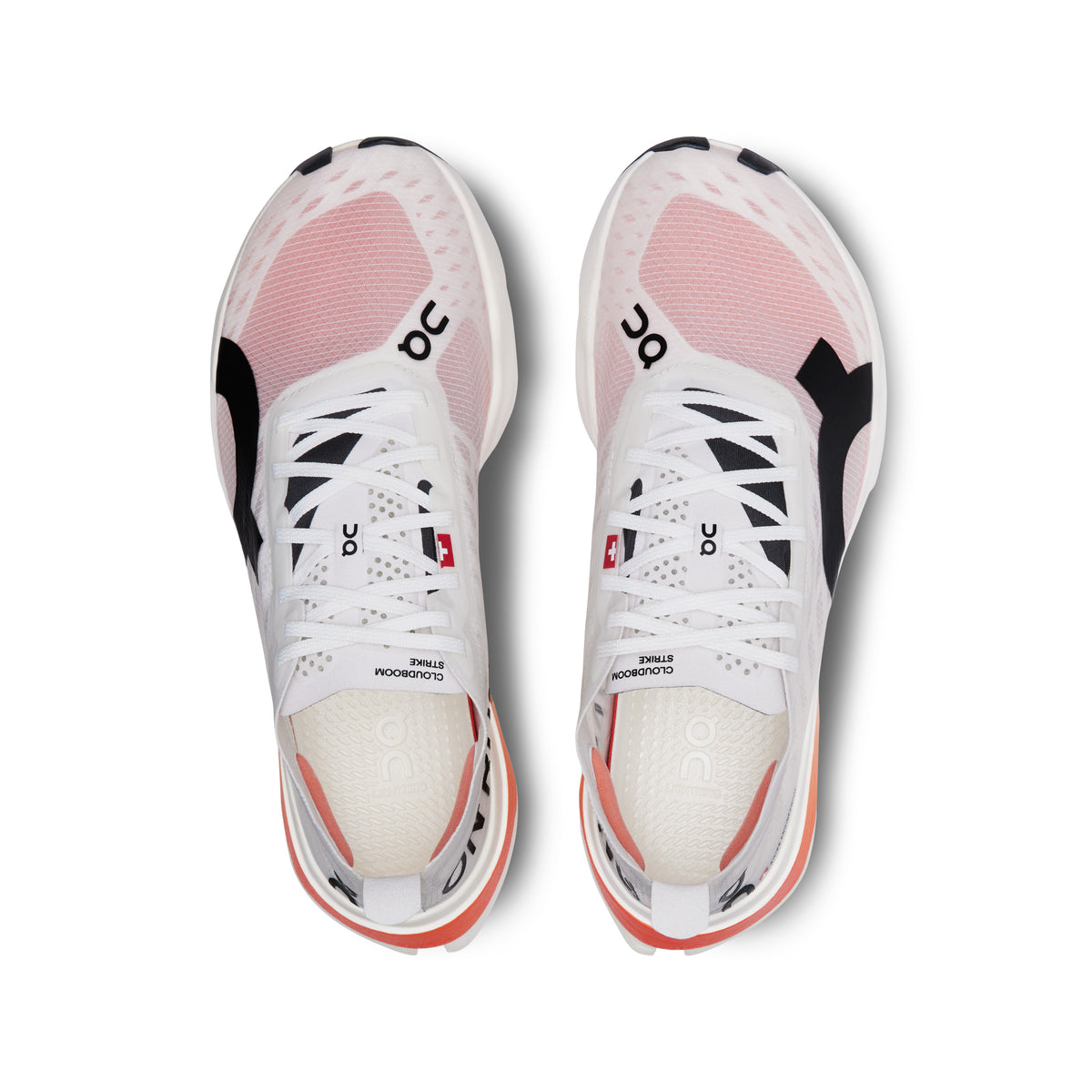 On Cloudboom Strike - Women's in White / Black - view 2