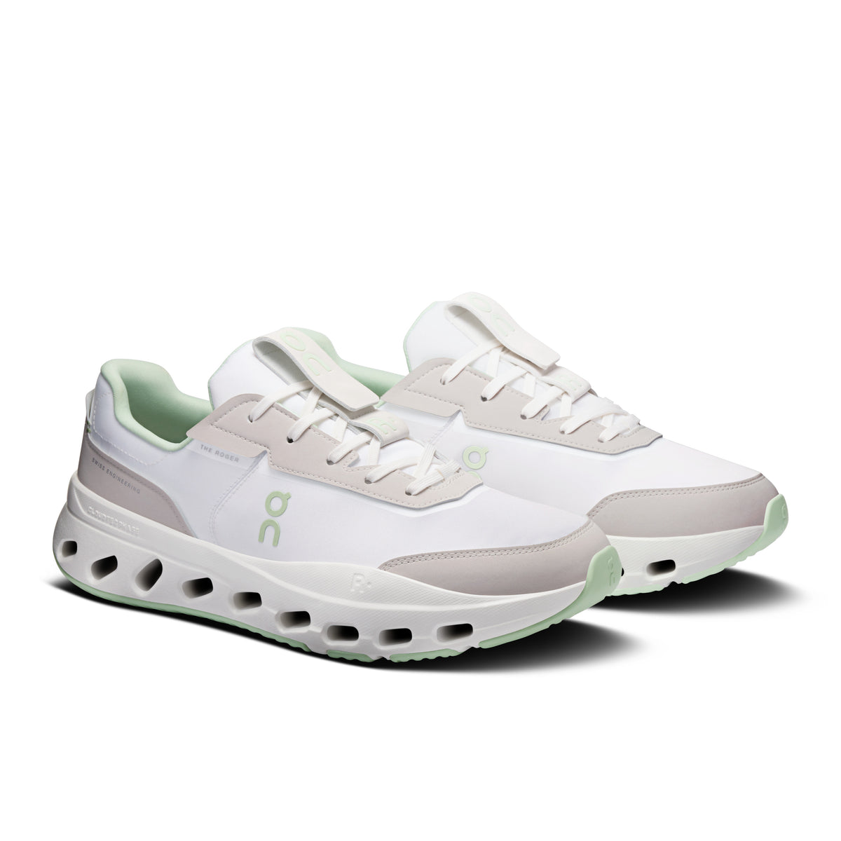 On THE ROGER Wildcard - Men's in White / Sage - view 6