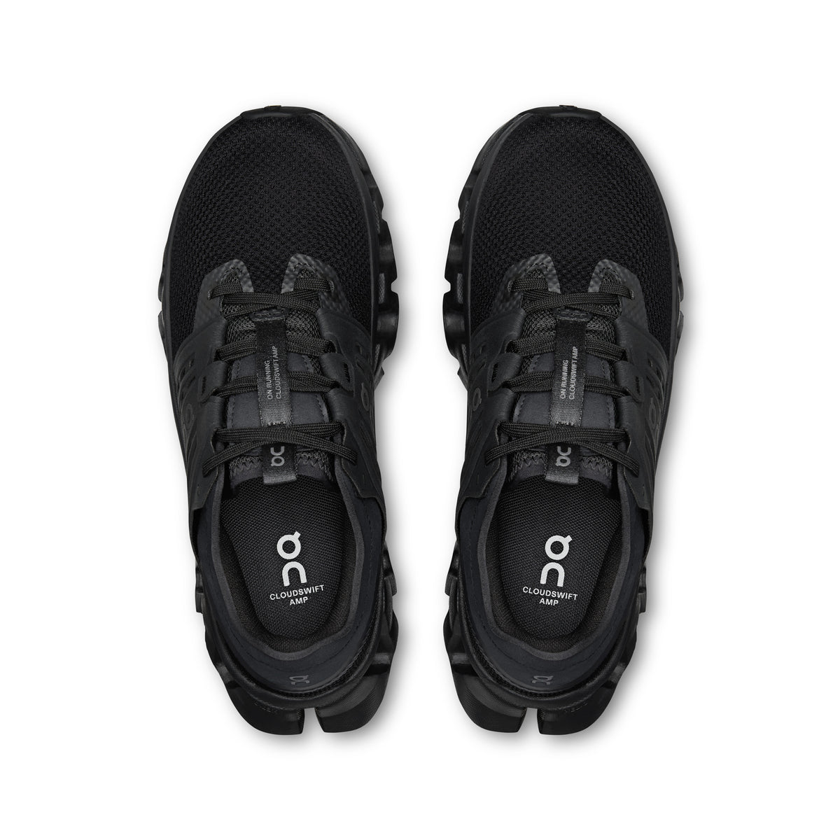 On Cloudswift Amp - Women's in Black / Black - view 2