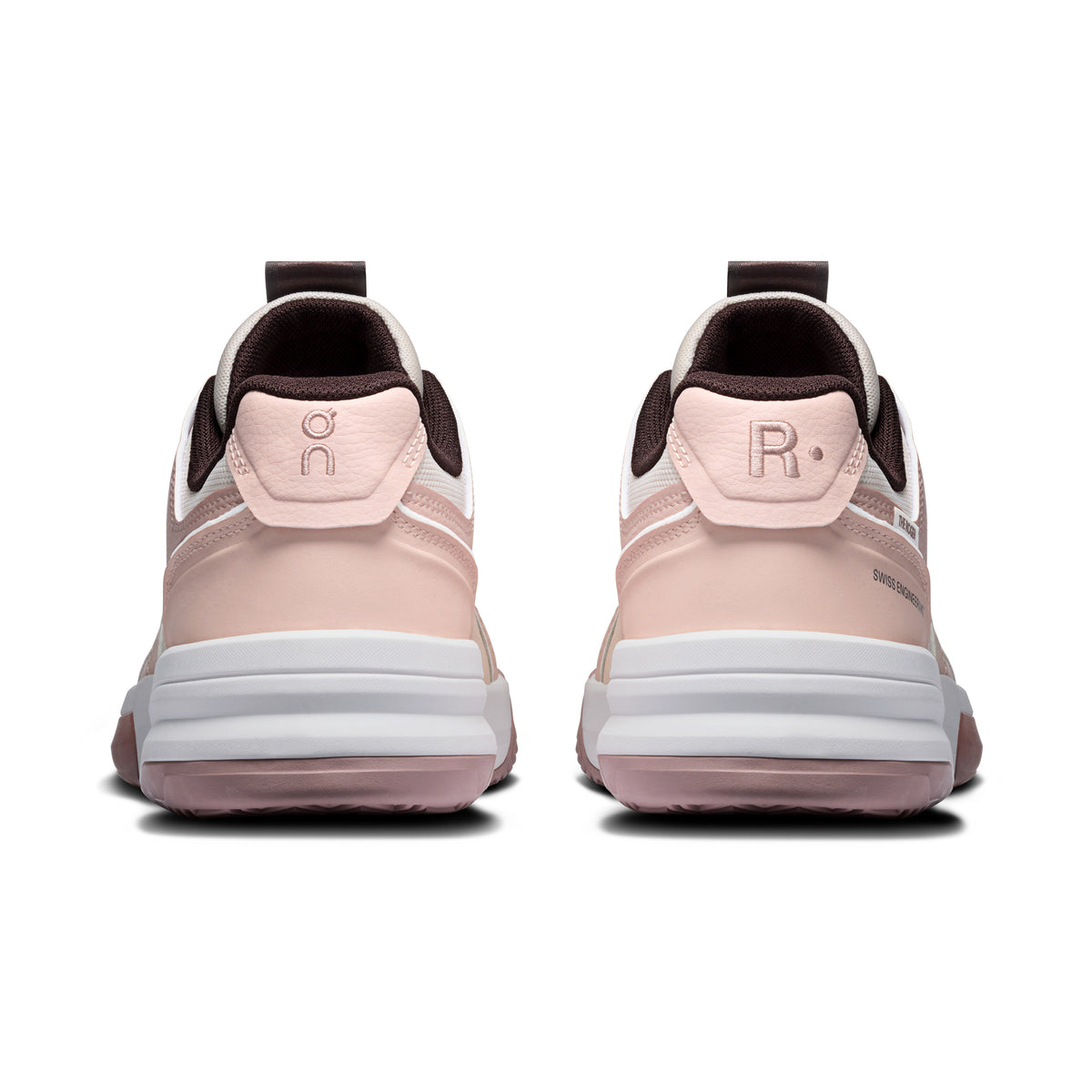 On THE ROGER Clubhouse Pro 2 Clay - Women's in Oyster / Doe - view 5