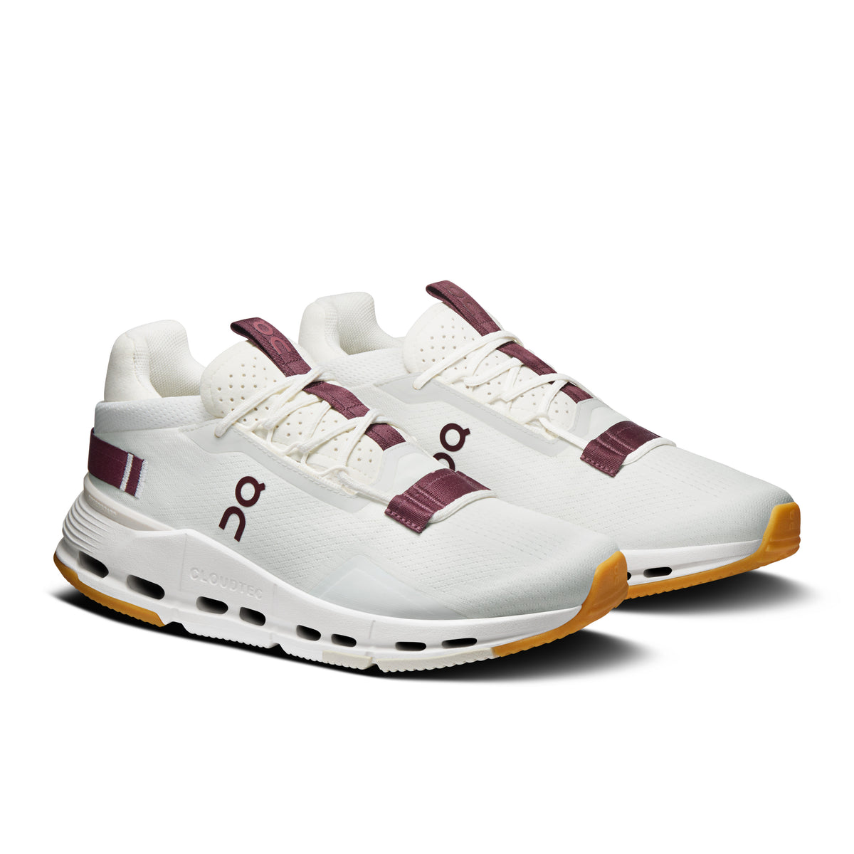 On Cloudnova 2 - Women's in Ivory / Maroon - view 6