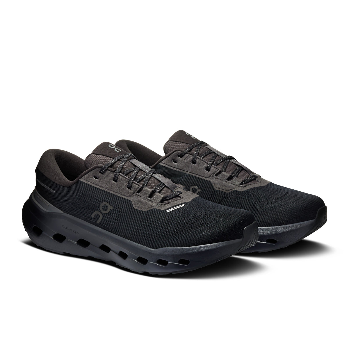 On Cloudrunner 3 Waterproof - Men's in Black / Black - view 6