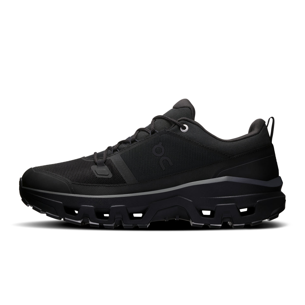 On Cloudrock Low Waterproof - Men's in Black / Black - view 4