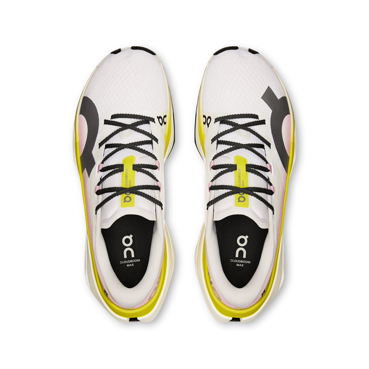 On Cloudboom Max - Men's in Lime / Raspberry - view 2