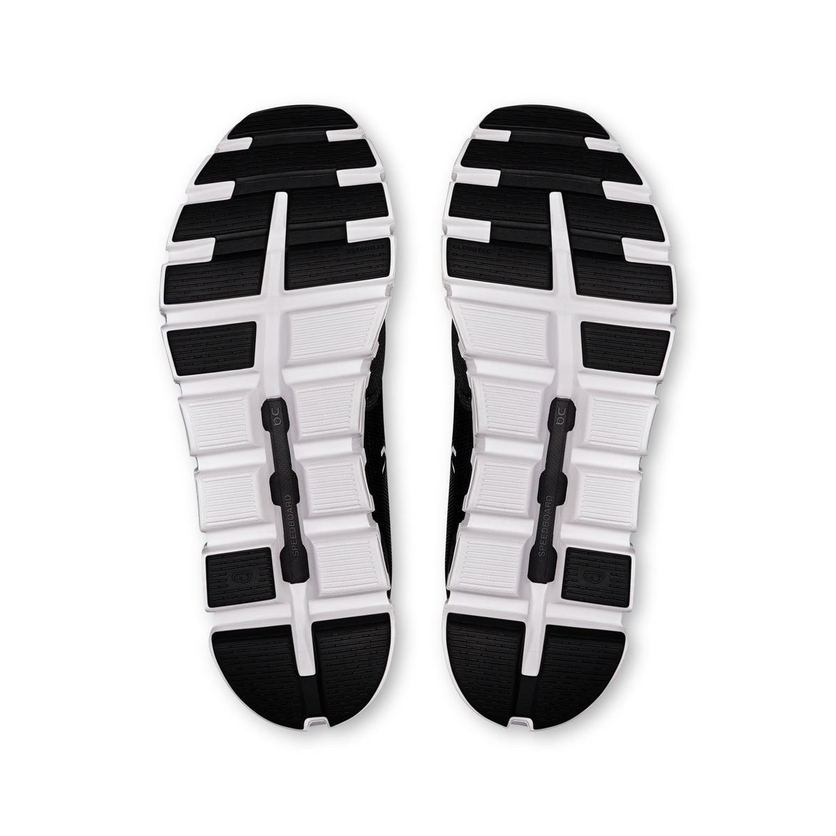 On Cloud 6 Wide - Men's in Black / White - view 3