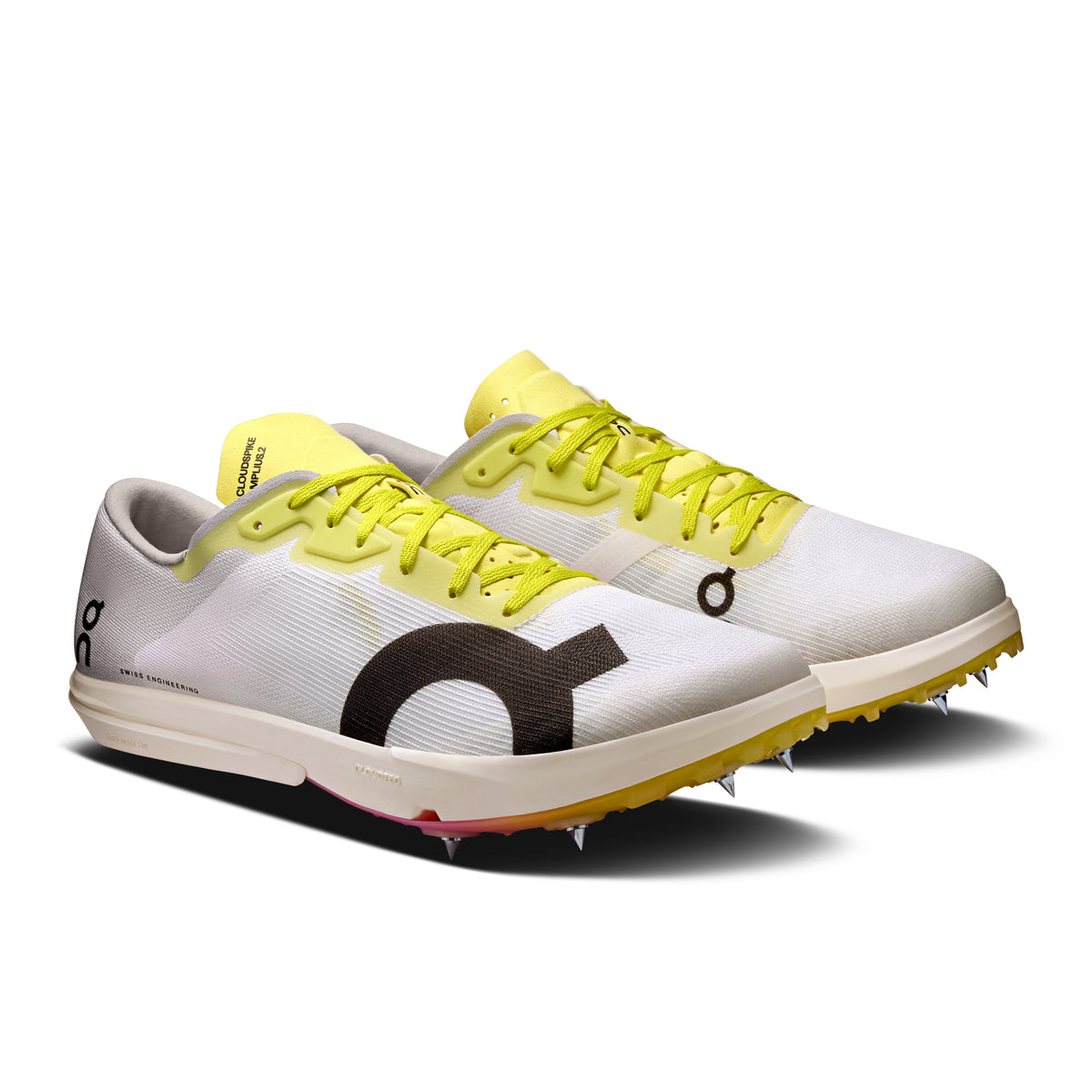 On Cloudspike Amplius 2 - Men's in White / Raspberry - view 6