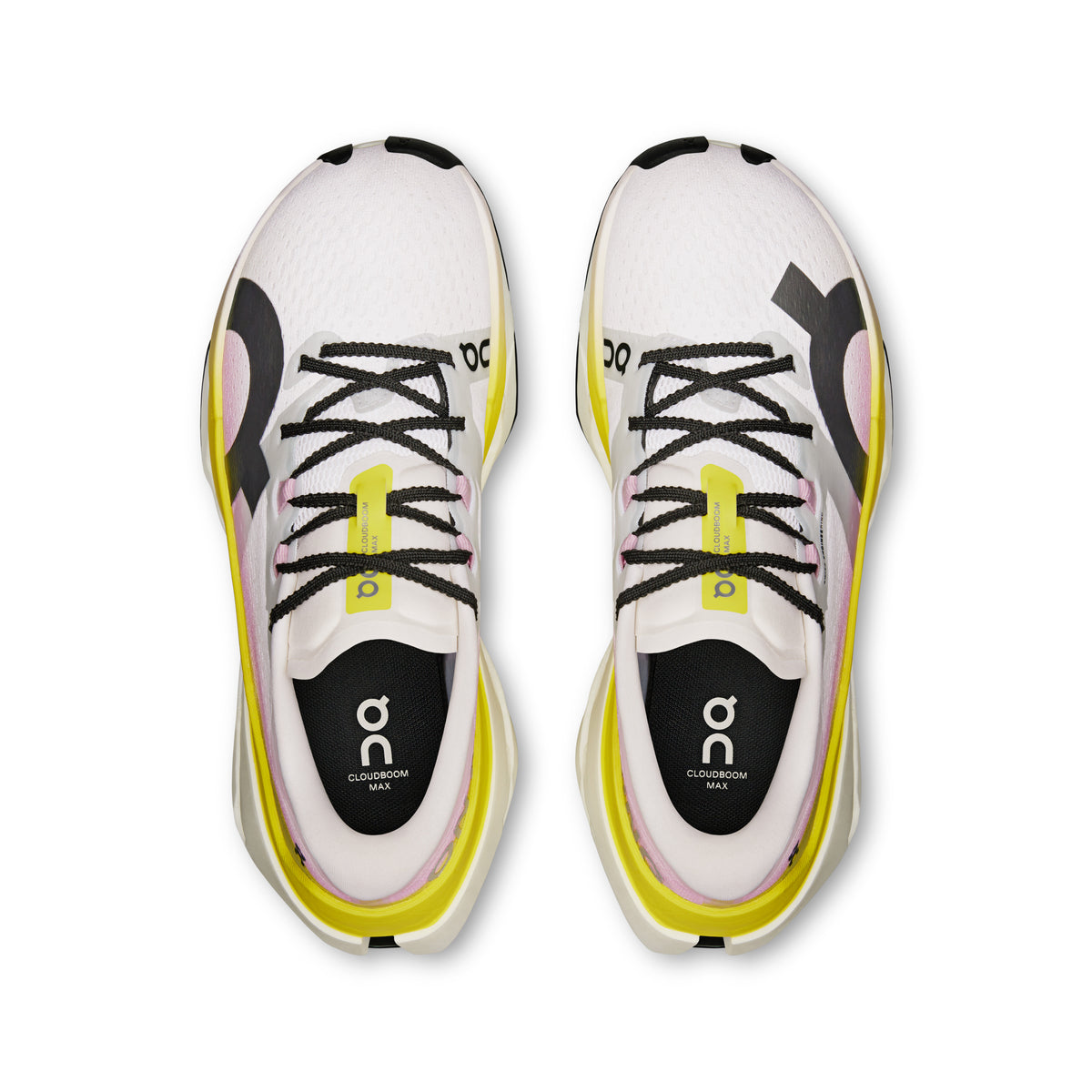 On Cloudboom Max - Women's in Lime / Raspberry - view 2