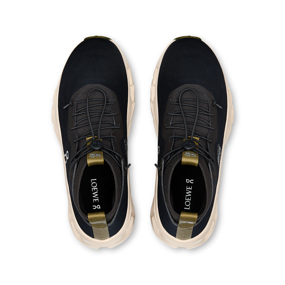 On Cloudtilt Hi LOEWE - Women's in Black / Oatmeal / Olive - view 2