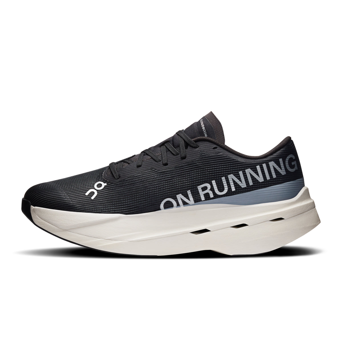 On Cloudboom Volt - Men's in White / Black - view 4