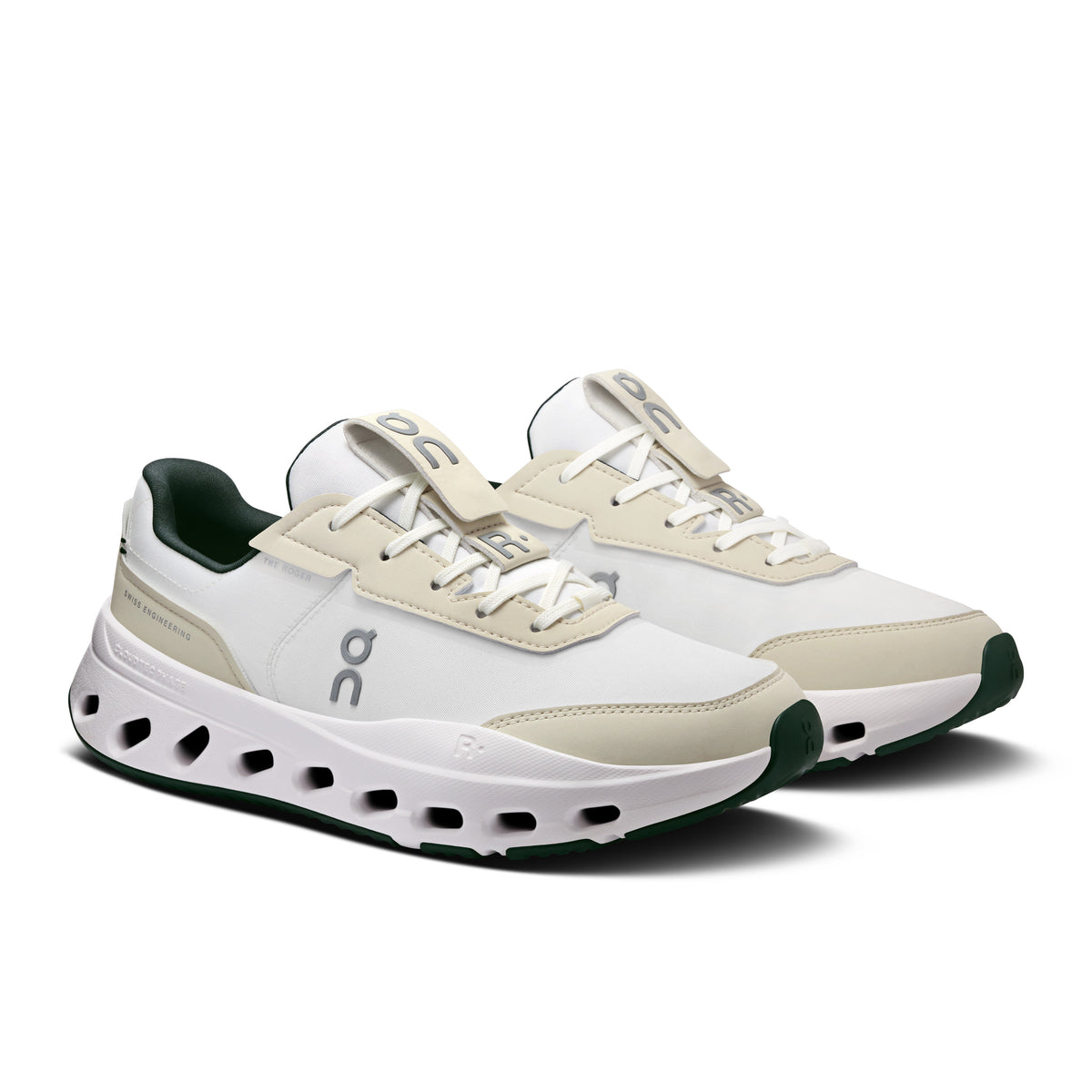 On THE ROGER Wildcard - Women's in Ivory / Evergreen - view 6