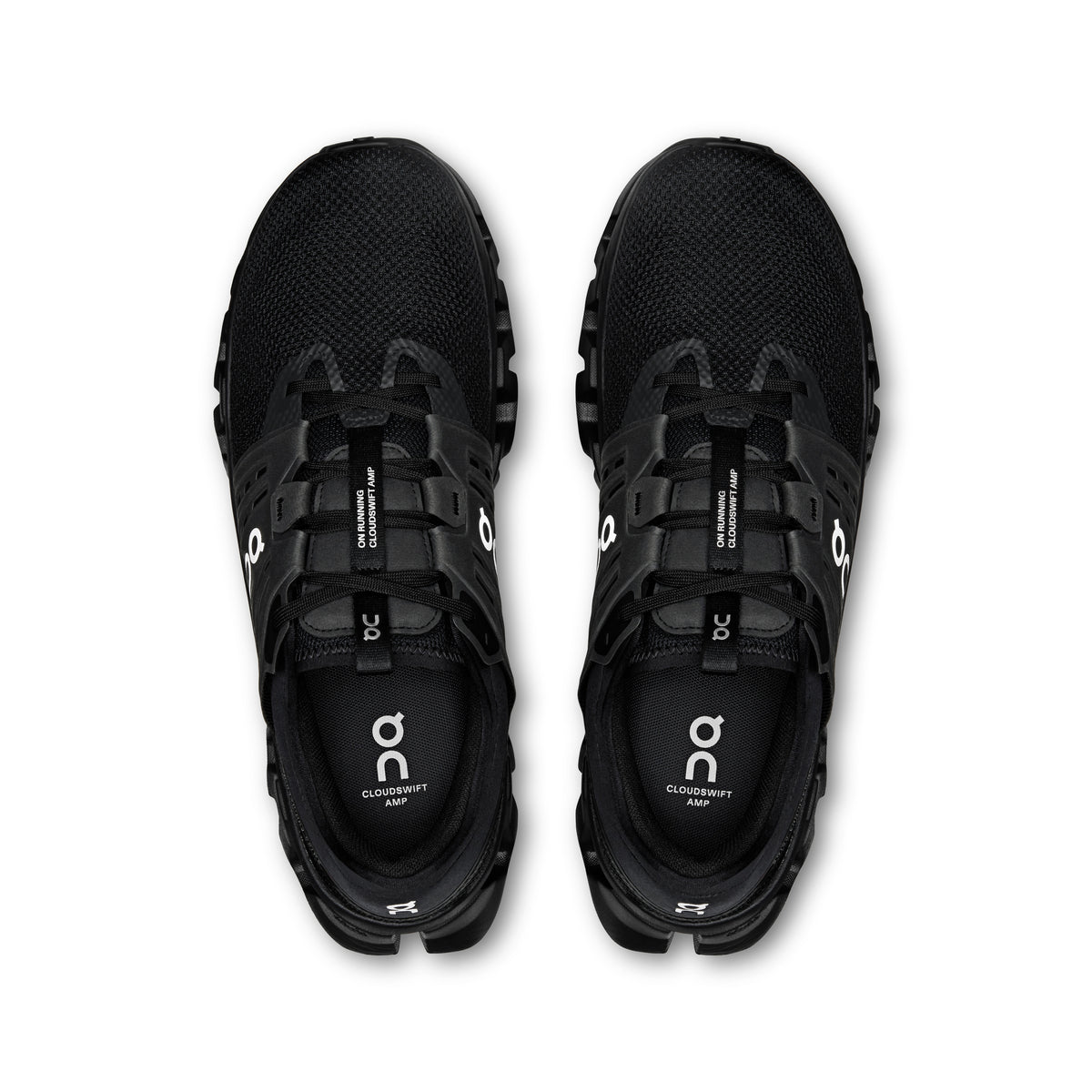 On Cloudswift Amp - Men's in Black / Silver - view 2