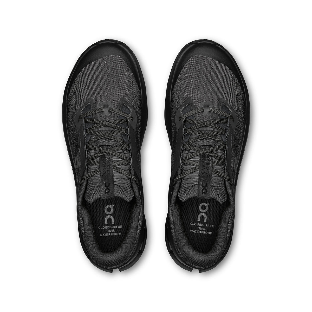 On Cloudsurfer Trail 2 Waterproof - Men's in Black / Black - view 2