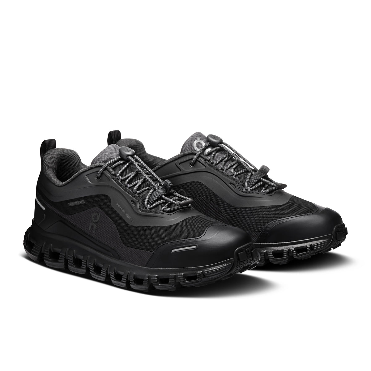 On Cloud 6 Geo Waterproof - Women's in Black / Black - view 6