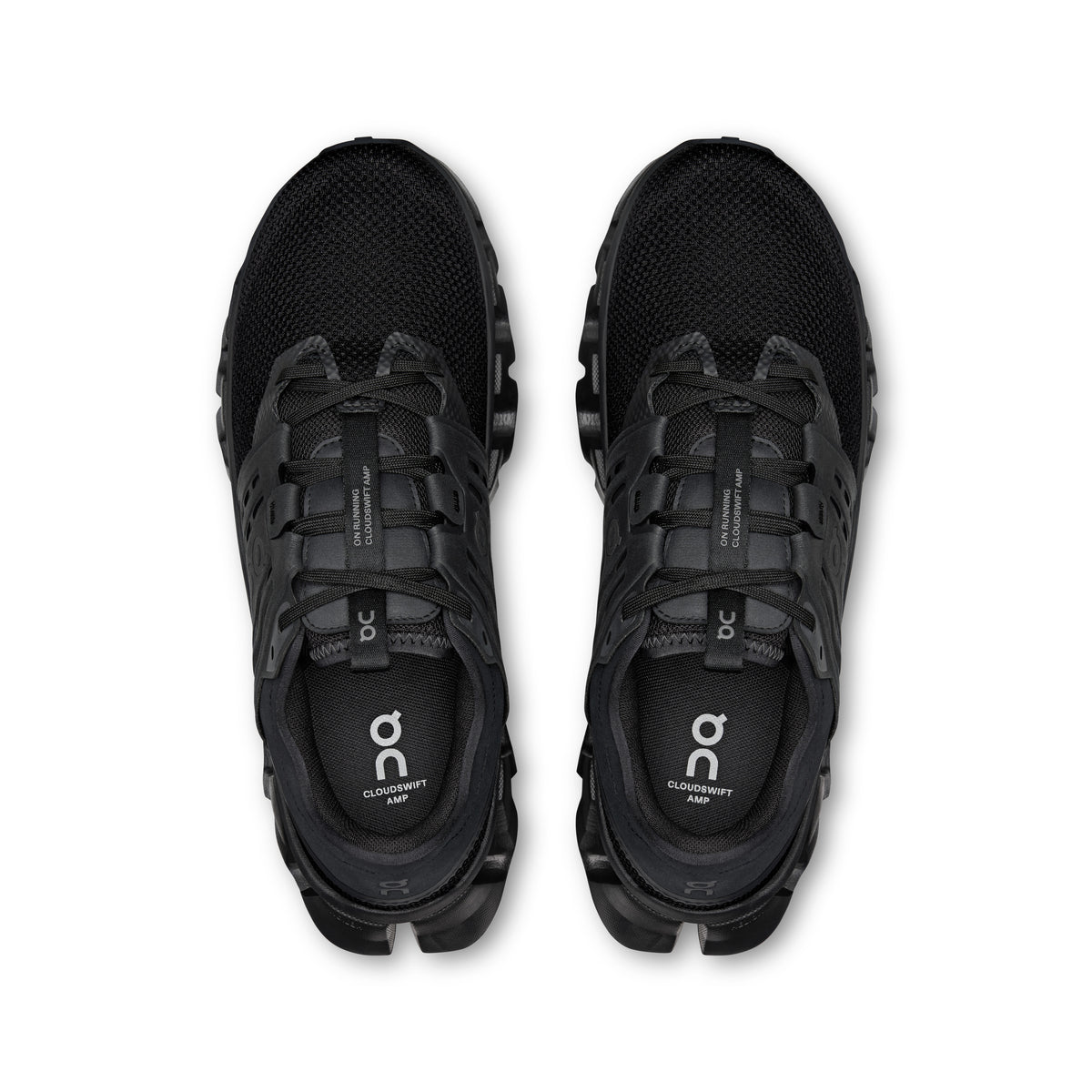 On Cloudswift Amp - Men's in Black / Black - view 2