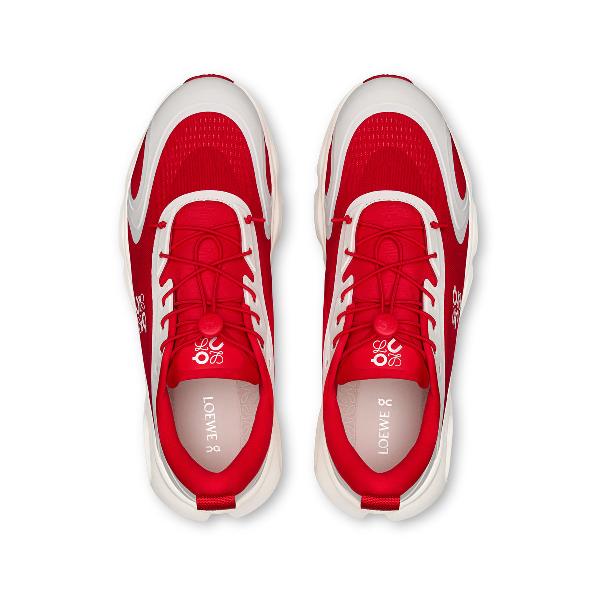 On Cloudsolo LOEWE - Men's in Red / Eggshell - view 2