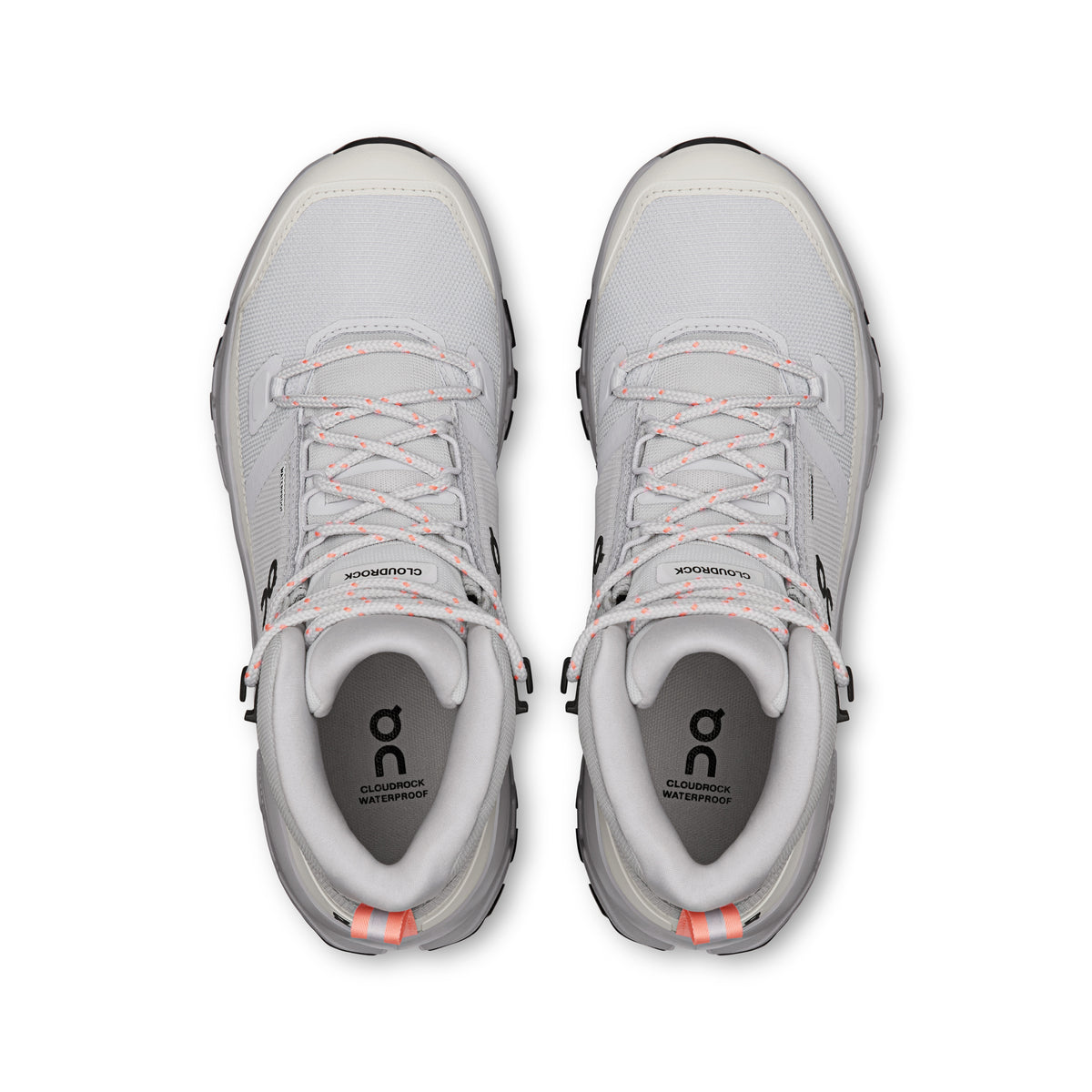 On Cloudrock Mid Waterproof - Women's in Glacier / Alloy - view 2